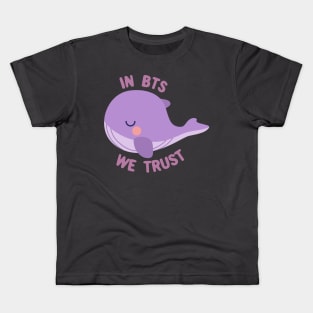 Tinytan whale in BTS we trust Kids T-Shirt